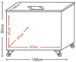 F143-203460-PCT Global-SoakTank v5 - x5 Individual TANKS-X LARGE X large soak tank